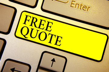 Handwriting text Free Quote. Concept meaning A brief phrase that is usualy has impotant message to...