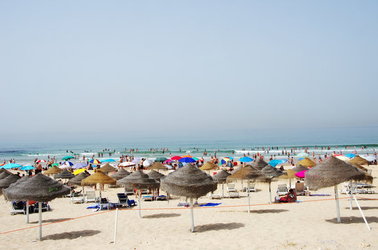A portugal beach in Costa Caparica, Almada