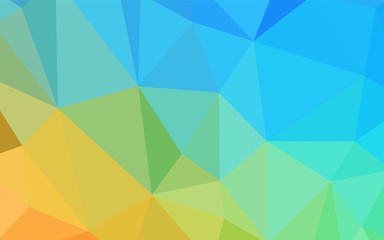 Obraz premium Light Blue, Yellow vector abstract mosaic background.