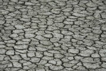 Drought dry land cracking land.