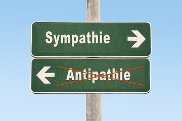 Schild 325 - Sympathie