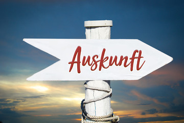 Schild 317 - Auskunft