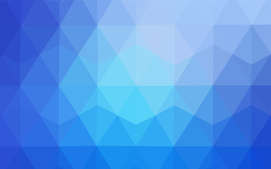 Fototapeta premium Light BLUE vector abstract mosaic pattern.