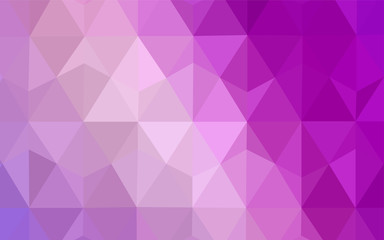 Fototapeta premium Light Purple, Pink vector gradient triangles texture.