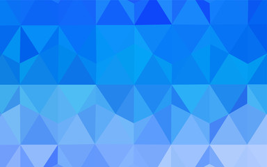 Light BLUE vector triangle mosaic cover.