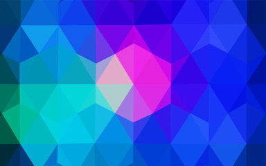 Obraz premium Light Blue, Red vector triangle mosaic texture.