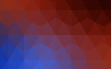 Light BLUE vector shining triangular layout.