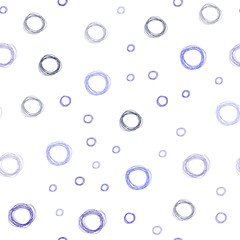Light Purple vector seamless layout with circle shapes.