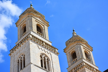 Fototapeta premium Italy, Puglia region, Altamura, Cathedral of Santa Maria Assunta, facades and elevations.