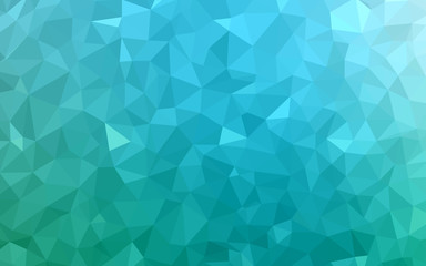 Obraz premium Light Blue, Green vector polygon abstract layout.
