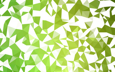 Light Green vector shining triangular cover.