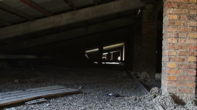 Attic of the old house

