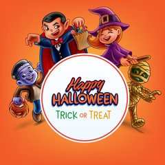 halloween banner illustration