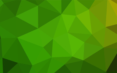 Naklejka na ściany i meble Light Green vector abstract polygonal template.