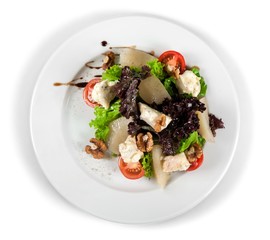 Salad with Cheese and Pears