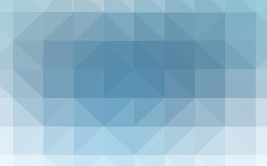 Light BLUE vector shining triangular backdrop.