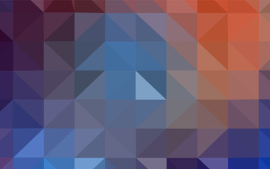 Light Blue, Red vector triangle mosaic cover.
