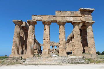 Sicile, site du temple de Selinunte