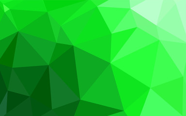 Obraz na płótnie Canvas Light Green vector polygonal template.