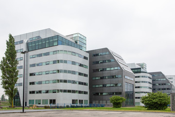 Fototapeta premium Architettura moderna in un quartiere residenziale di Amsterdam