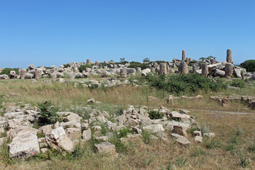 Sicile, site du temple de Selinunte