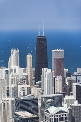 Fototapeta na wymiar Chicago Skyline from the top of Willis Tower