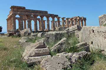 Fototapeta na wymiar Sicile, site du temple de Selinunte