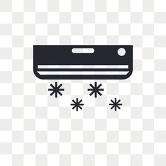 Air conditioner vector icon isolated on transparent background, Air conditioner logo design