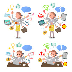 flat type Behind knot hair women_mulch task