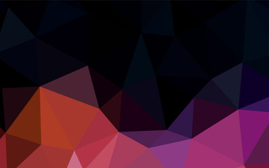 Obraz premium Dark Blue, Red vector shining triangular layout.