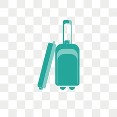 Luggage vector icon isolated on transparent background, Luggage logo design