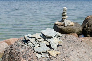 collapsed stone pyramid
