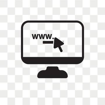 Surfing the net vector icon isolated on transparent background, Surfing the net logo design
