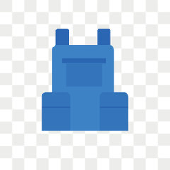 Backpack vector icon isolated on transparent background, Backpack logo design