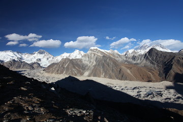 Amazing mountains on Himalayas - Nepal.