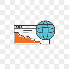 Browser vector icon isolated on transparent background, Browser logo design