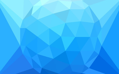Fototapeta premium Light BLUE vector triangle mosaic template with a diamond.