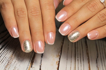 fashionable french manicure