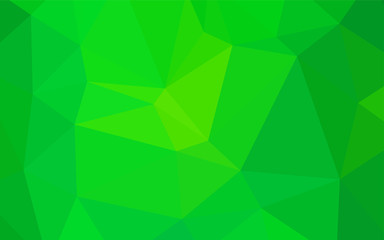 Fototapeta na wymiar Light Green vector polygonal background.