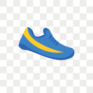 Gym Shoes Vector Icon Isolated On Transparent Background, Gym Shoes Logo Design