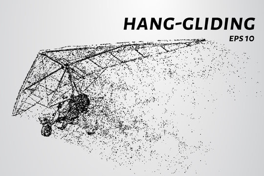 Hang-gliding of the particles.