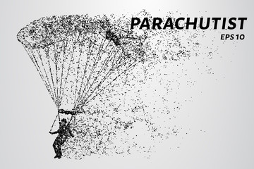 Parachutist of the particles.