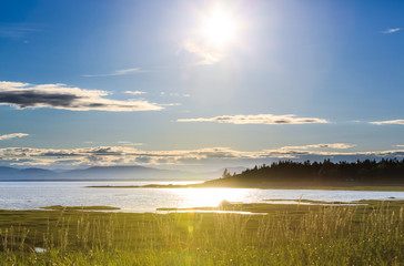 Coastline at Rivière-Du-Loup, Saint-Lawrence River, Québec, Canada