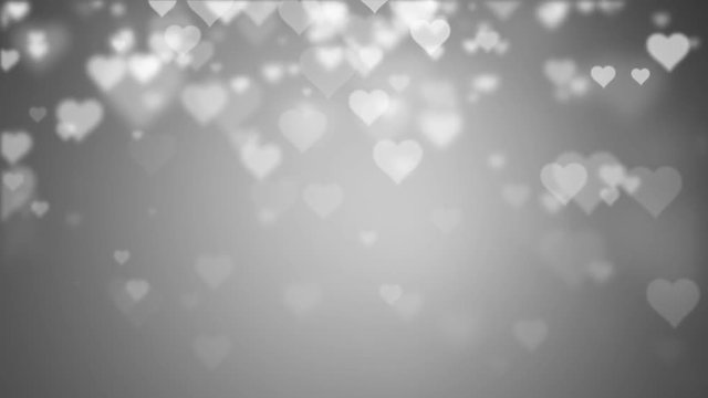 Silver Wedding Lovely Hearts Background