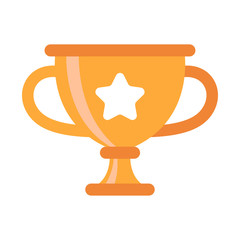Trophy flat illustration