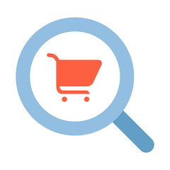 Product search flat illustration