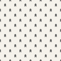 Seamless pattern with arrows motif. Minimalist abstract background.