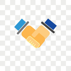 Deal vector icon isolated on transparent background, Deal logo design