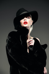 black mink fur coat © Andrey Kiselev