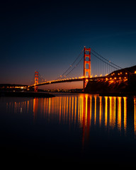  Sunset behind the Golden Gate Bridge